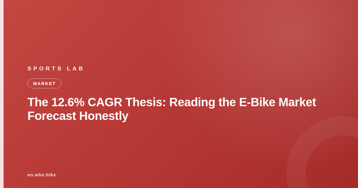 The 12.6% CAGR Thesis: Reading the E-Bike Market Forecast Honestly